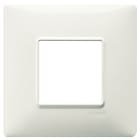 VIMAR - Placca 2 Moduli Avorio Tecnopolimero per Impianti Elettrici