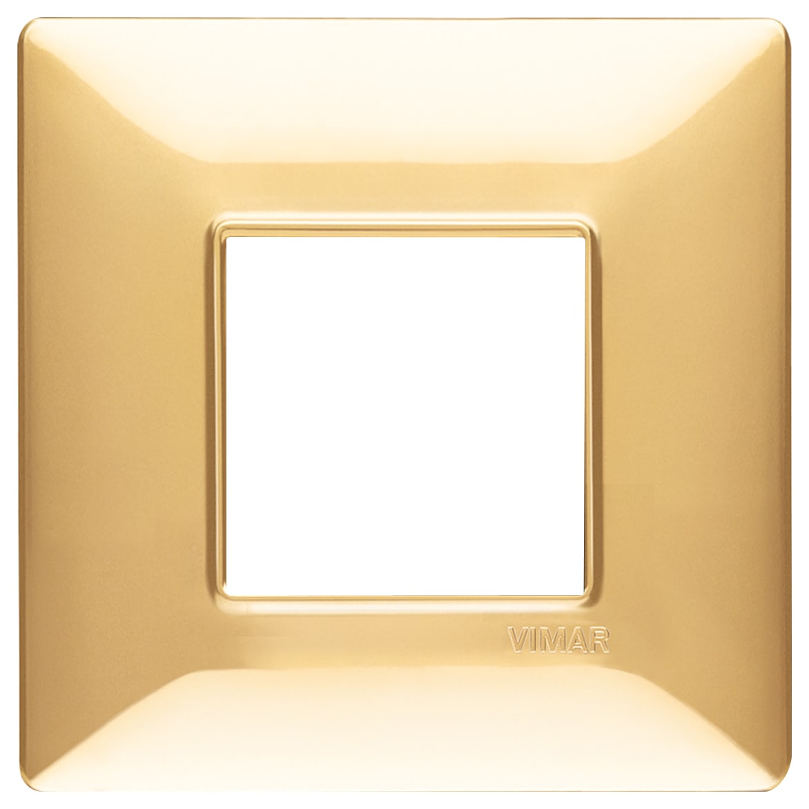 VIMAR - PLACCA 2M BS ORO LUCIDO