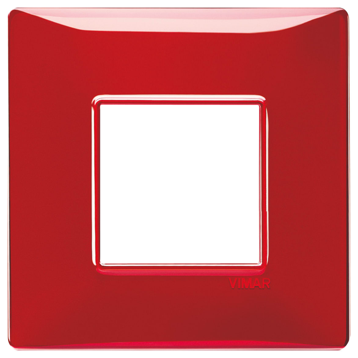 VIMAR - PLACCA 2M BS REFLEX RUBINO