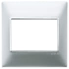 VIMAR - Placca 3 Moduli Tecnopolimero Vernice Argento Opaco