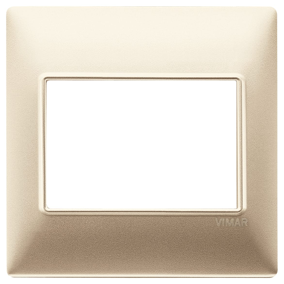 VIMAR - Placca 3 Moduli in Tecnopolimero Champagne Opaco
