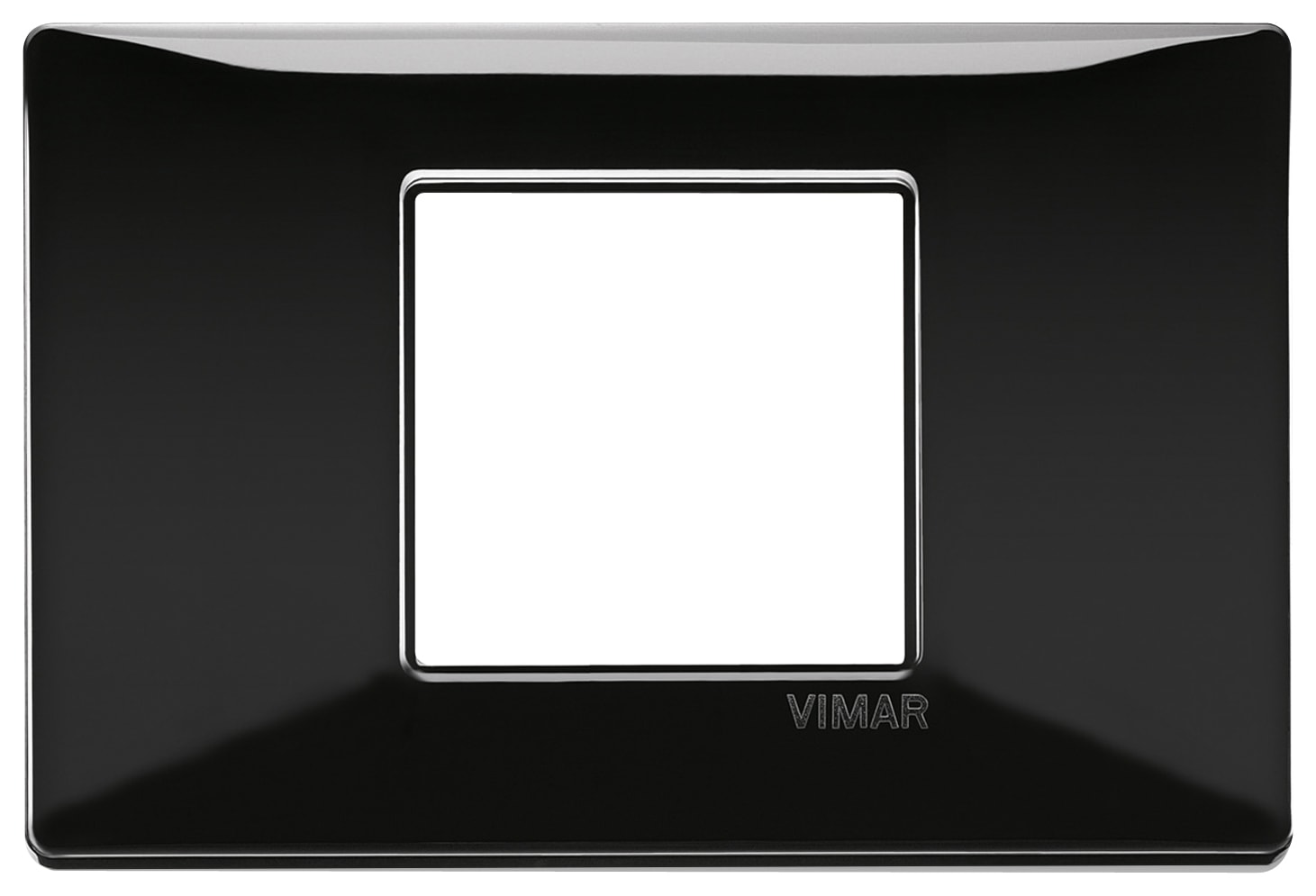 VIMAR - PLACCA 2M CENTRALI NERO