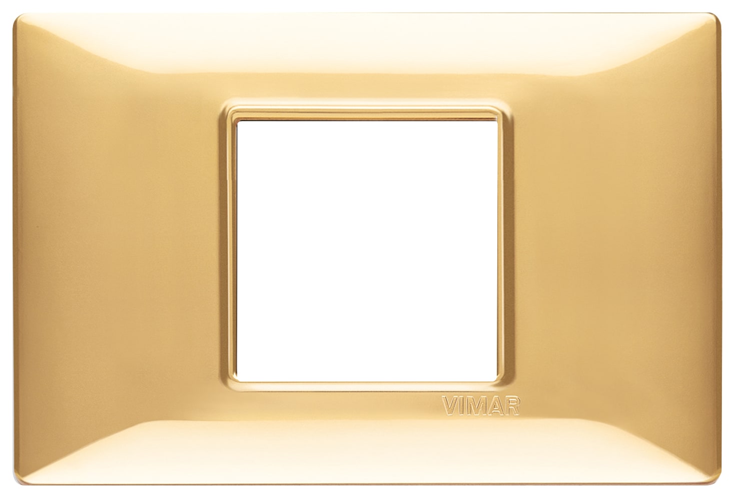 VIMAR - PLACCA 2M CENTRALI ORO LUCIDO