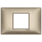 VIMAR - PLACCA 2M CENTRALI BRONZO METALLIZZATO