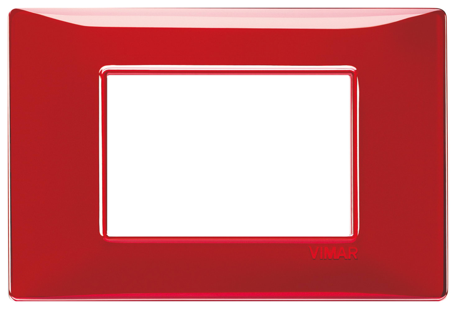 VIMAR - PLACCA 3M REFLEX RUBINO