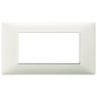 VIMAR - Placca 4 Moduli Tecnopolimero Avorio - Materiale Elettrico