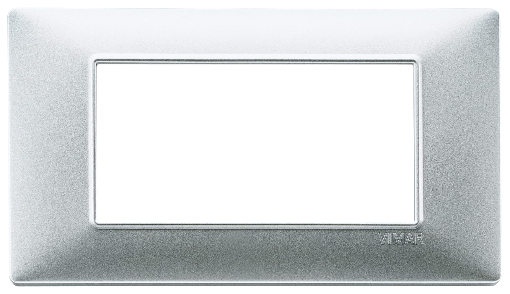 VIMAR - PLACCA 4M ARGENTO OPACO