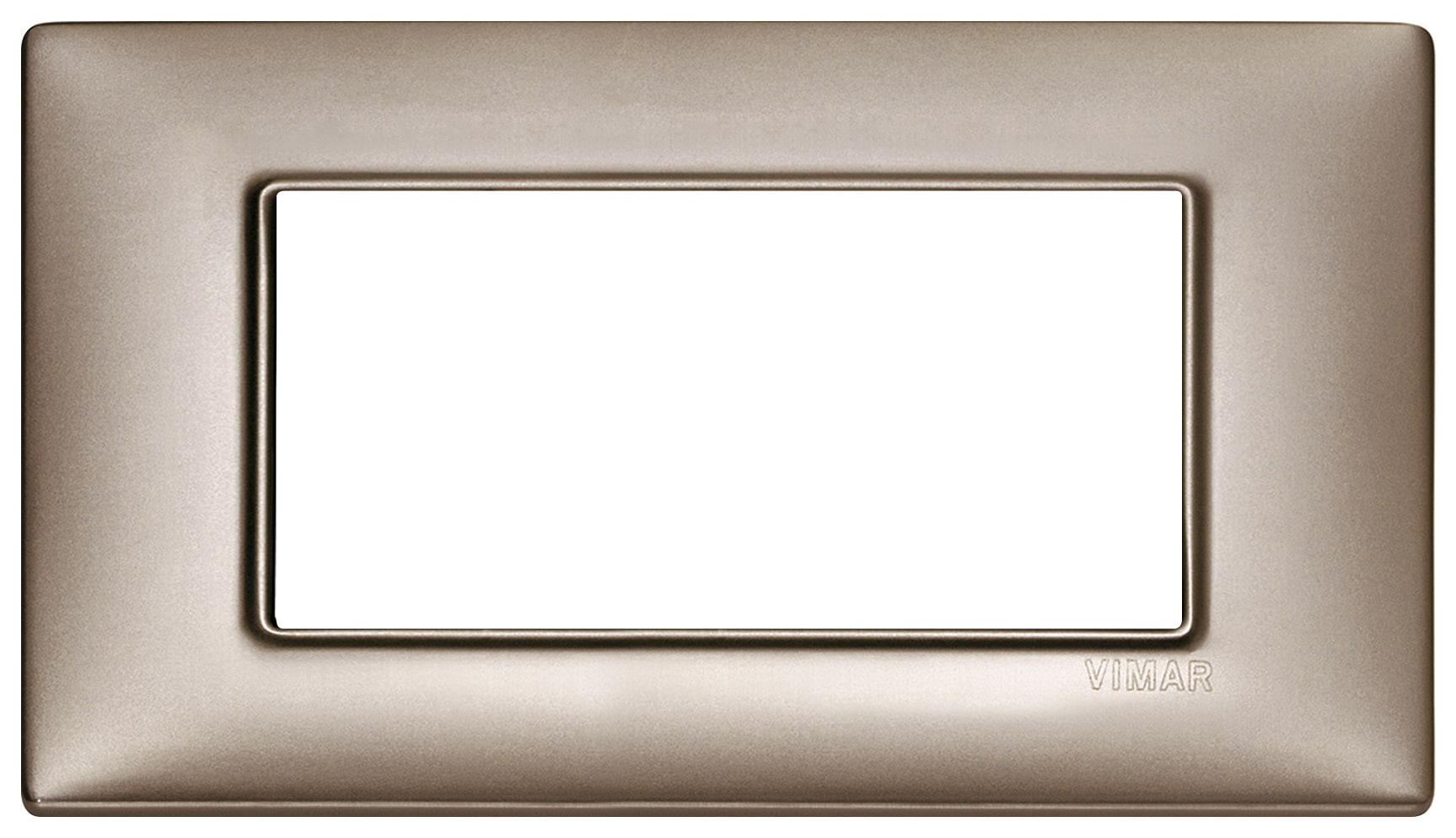VIMAR - PLACCA 4M NICHEL PERLATO