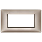 VIMAR - PLACCA 4M NICHEL PERLATO