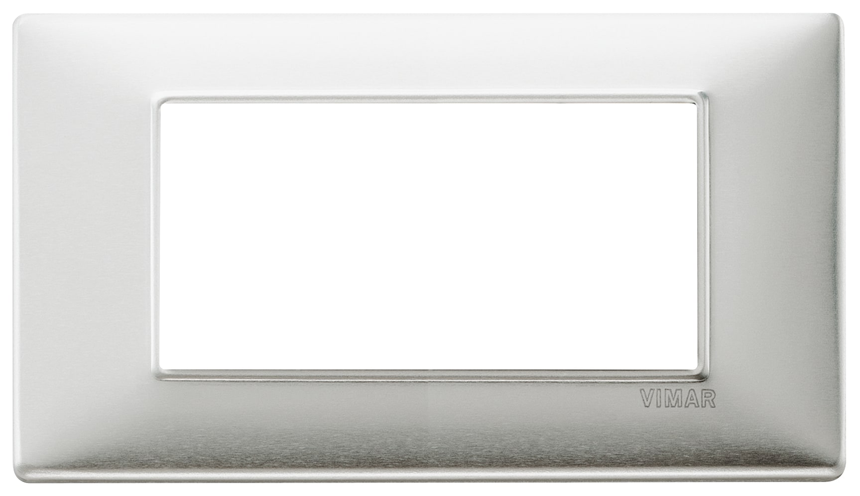 VIMAR - PLACCA 4M ALLUMINIO SPAZZOLATO