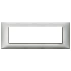 VIMAR - Placca 7 Moduli Tecnopolimero Silver - Materiale Elettrico