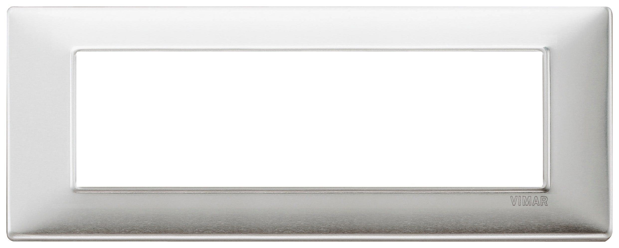 VIMAR - PLACCA 7M ALLUMINIO SPAZZOLATO