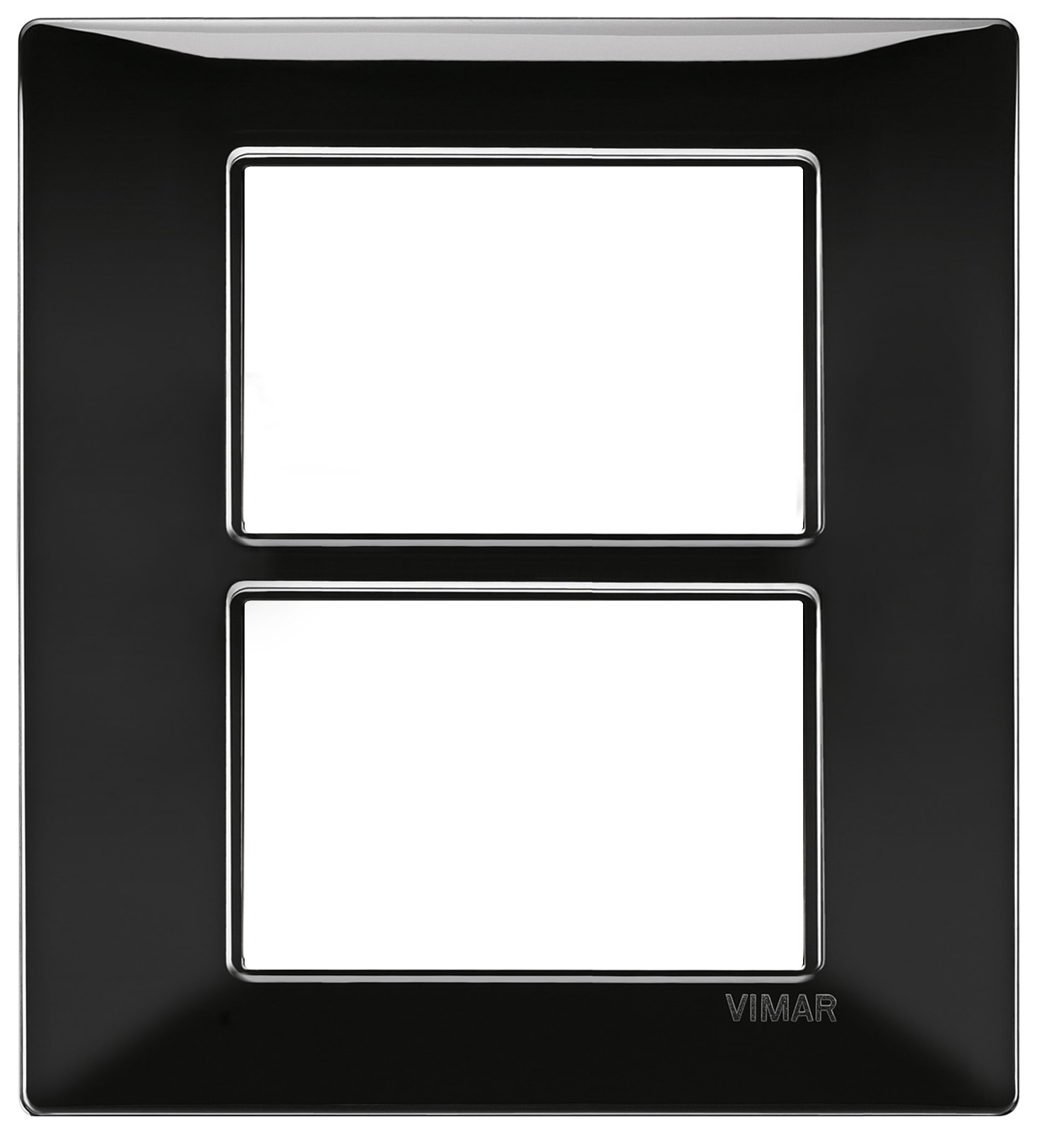 VIMAR - PLACCA 6M (3+3) NERO