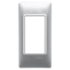 VIMAR - Placca 1 Modulo Tecnopolimero Silver per Pannelli