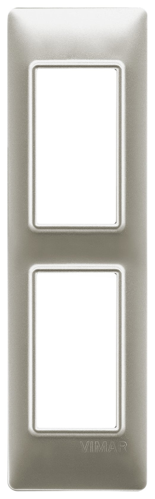 VIMAR - PLACCA 2M PANNELLI NICHEL OPACO