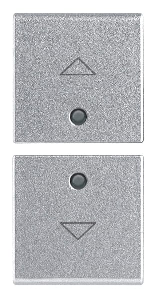 VIMAR - Due Mezzi Tasti Intercambiabili 1 Modulo Simboli Freccia Silver