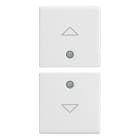 VIMAR - DUE MEZZI TASTI 1M SIMBOLI FRECCE BIANCO