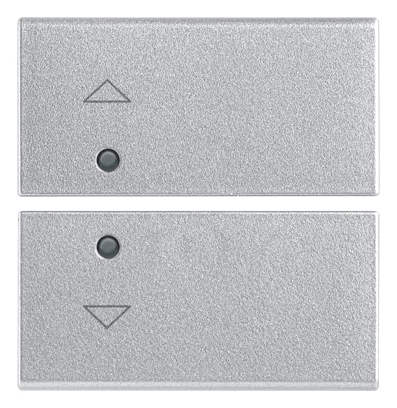 VIMAR - Due Tasti Intercambiabili 2 Moduli Simboli Freccia Silver