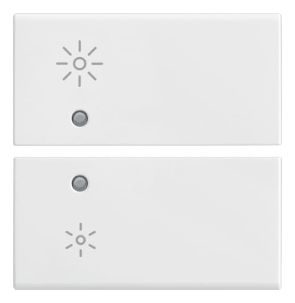 VIMAR - DUE MEZZI TASTI 2M DIMMER BIANCO
