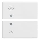 VIMAR - DUE MEZZI TASTI 2M DIMMER BIANCO