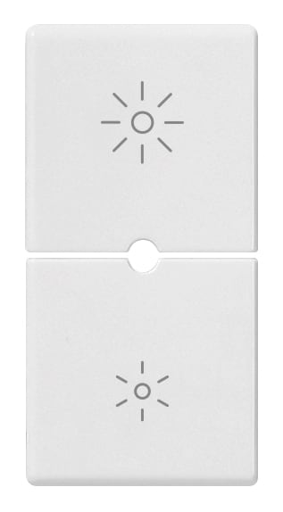 VIMAR - DUE MEZZI TASTI 1M DIMMER BIANCO