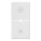 VIMAR - DUE MEZZI TASTI 1M DIMMER BIANCO