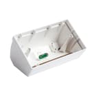 VIMAR - Scatola da Tavolo Bianco Inclinata per 4 Moduli Plana con Supporto e Placca