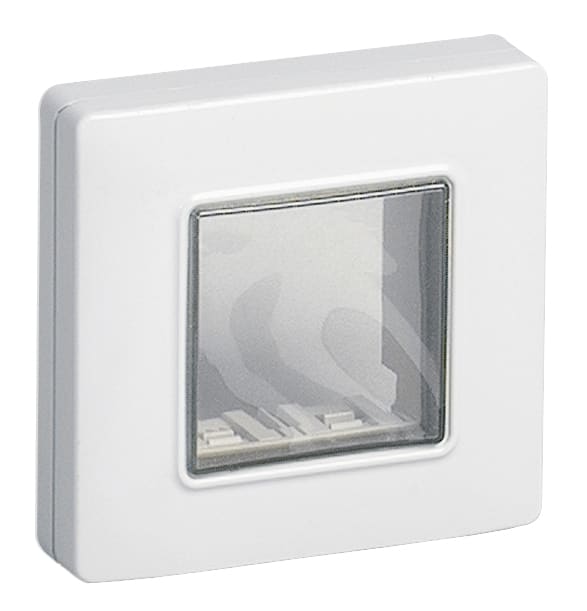 VIMAR - Calotta da Parete IP55 2 Moduli Bianco con Viti e Scatole da Incasso interasse 60mm