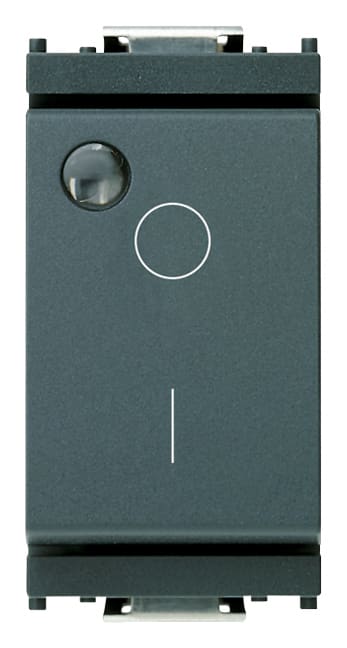 VIMAR - INTERRUTTORE 2P 16AX LUM.SO GRIGIO