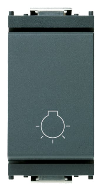 VIMAR - PULSANTE 1P NO 10A LUCE GRIGIO