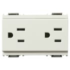 VIMAR - DUE PRESE 2P+T 15A USA+SASO BIANCO