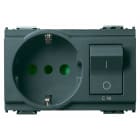 VIMAR - PRESA 2P+T 16A P30 INTB+MT C16 GRIGIO