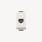 VIMAR - Presa Rj45 8/8 Bianco - 8 Posizioni 8 Contatti Morsetti A Vite