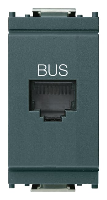 VIMAR - Presa RJ11 Speciale per Bus Grigio con Morsetti a Vite