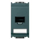 VIMAR - Presa RJ45 Grigio Netsafe Cat5E UTP - Connettore Universale T568A/B, 8 Contatti, Morsetti Ad Incisione D'Isolante