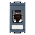 VIMAR - Presa RJ45 Panduit Cat5e FTP grigio con connettore mini-com schermata, cablaggio T568A/B, 8 contatti, morsetti ad incisione d'isolante.