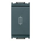 VIMAR - Portafusibile 1P 16A 250V Grigio per Fusibili Miniatura Ø 5X20 Mm E Ø 6,3X32 Mm