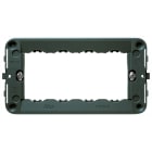 VIMAR - Supporto 4 Moduli con Viti per Scatole 4 Moduli Grigio
