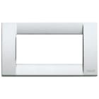 VIMAR - PLACCA CLASSICA 4M ARGENTO METALL.