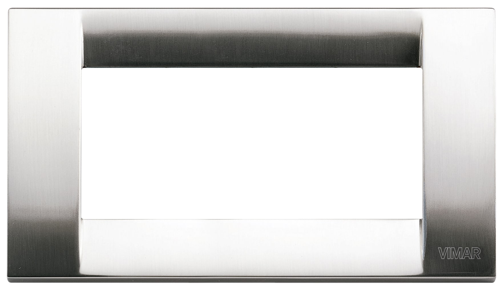 VIMAR - PLACCA CLASSICA 4M NICHEL SPAZZOLATO