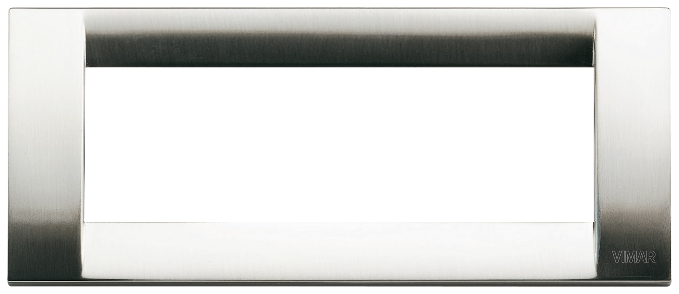 VIMAR - PLACCA CLASSICA 6M NICHEL SPAZZOLATO