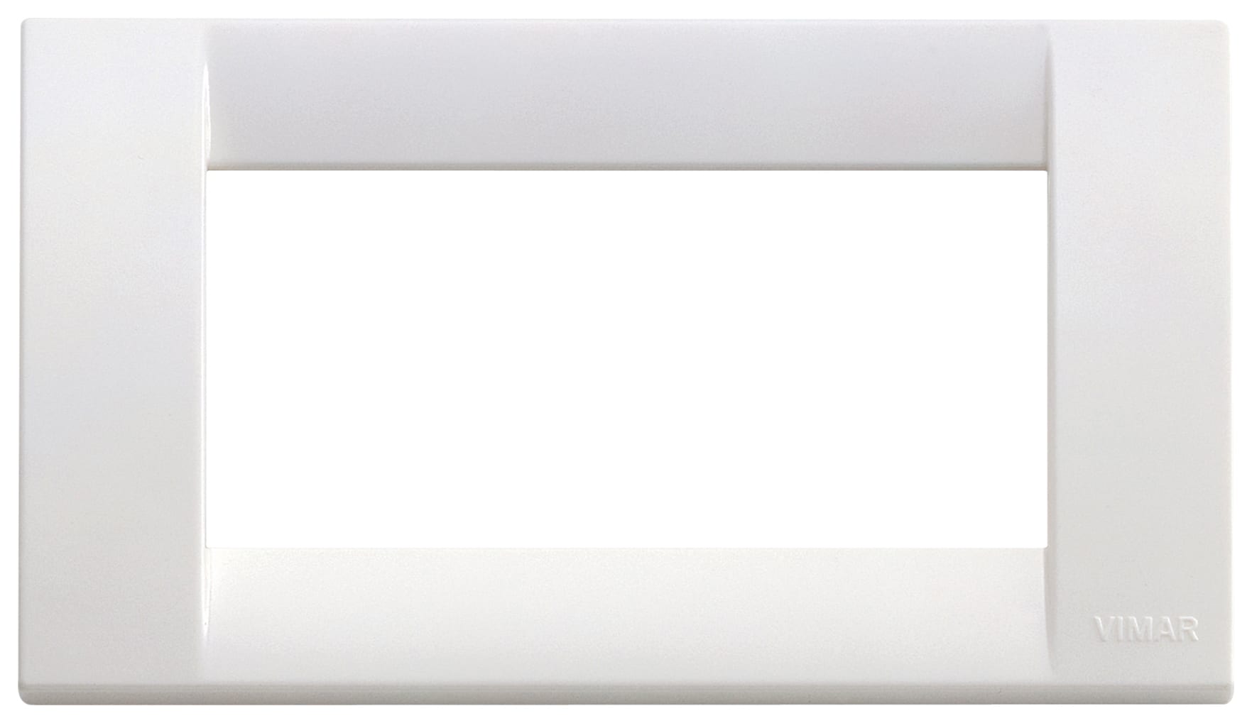 VIMAR - PLACCA CLASSICA 4M BIANCO BRILLANTE