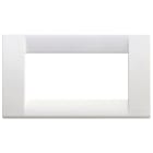 VIMAR - PLACCA CLASSICA 4M BIANCO BRILLANTE