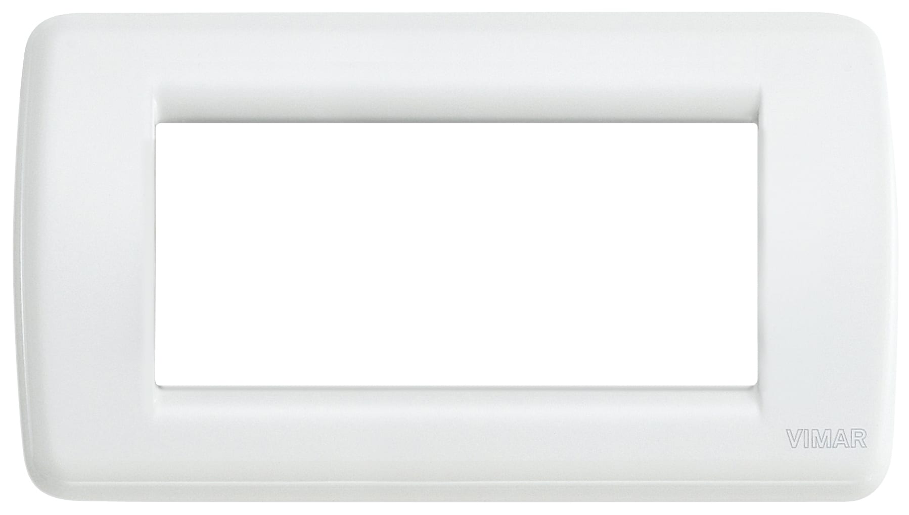VIMAR - PLACCA RONDO 4M BIANCO