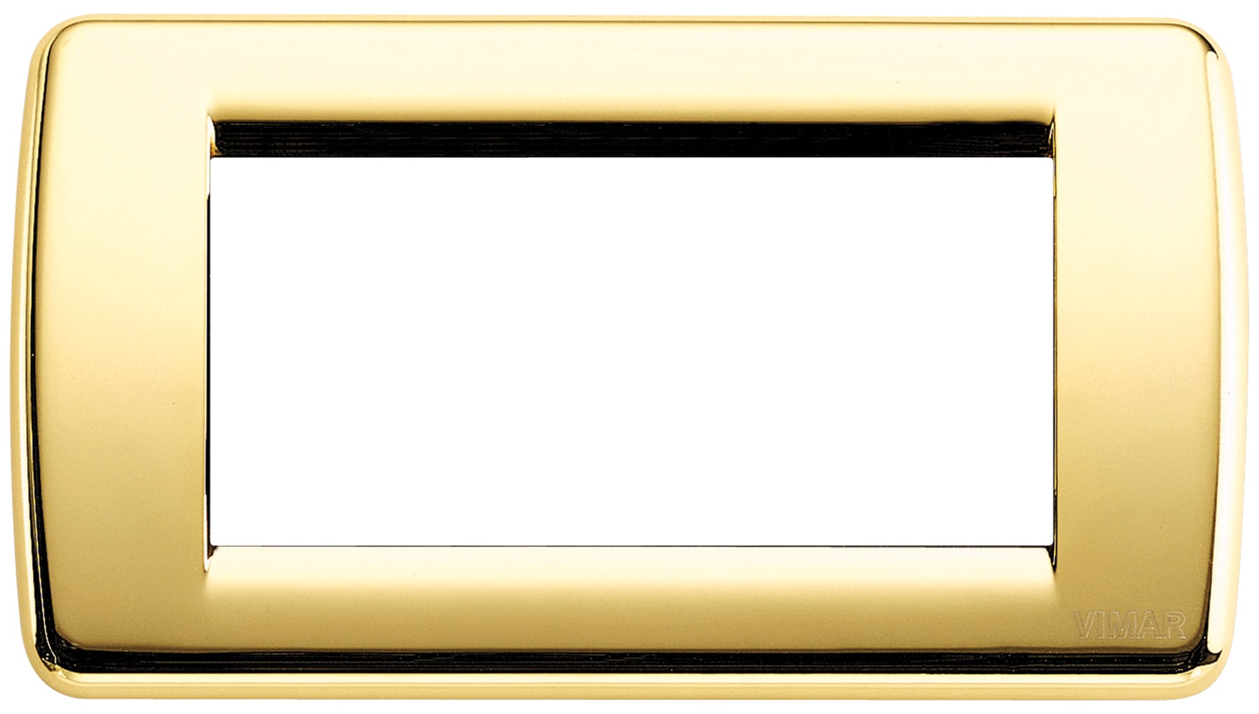 VIMAR - PLACCA RONDO 4M ORO LUCIDO