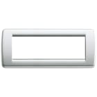 VIMAR - PLACCA RONDO 6M ARGENTO METALL.
