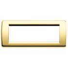 VIMAR - PLACCA RONDO 6M ORO LUCIDO