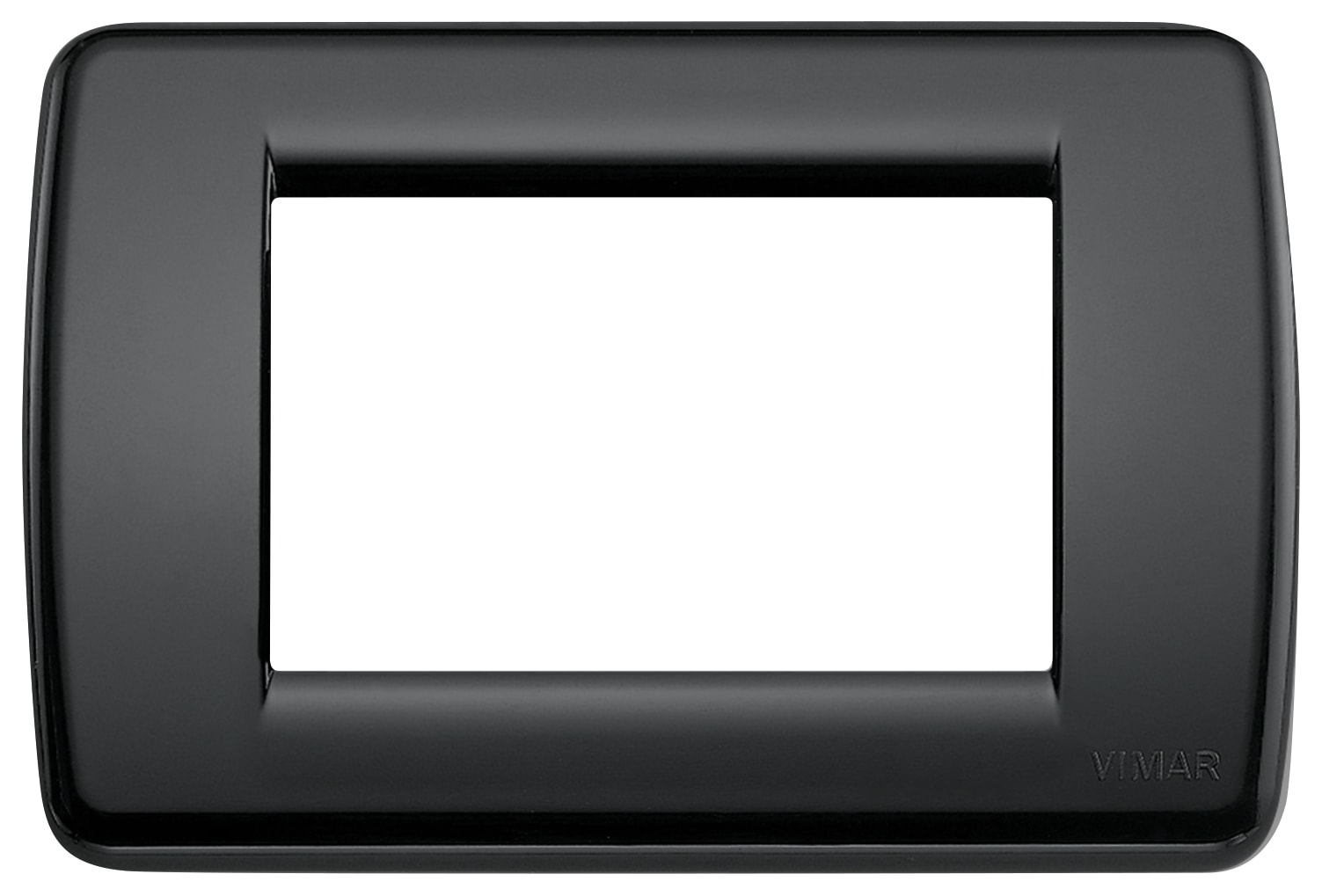 VIMAR - PLACCA RONDO 3M NERO