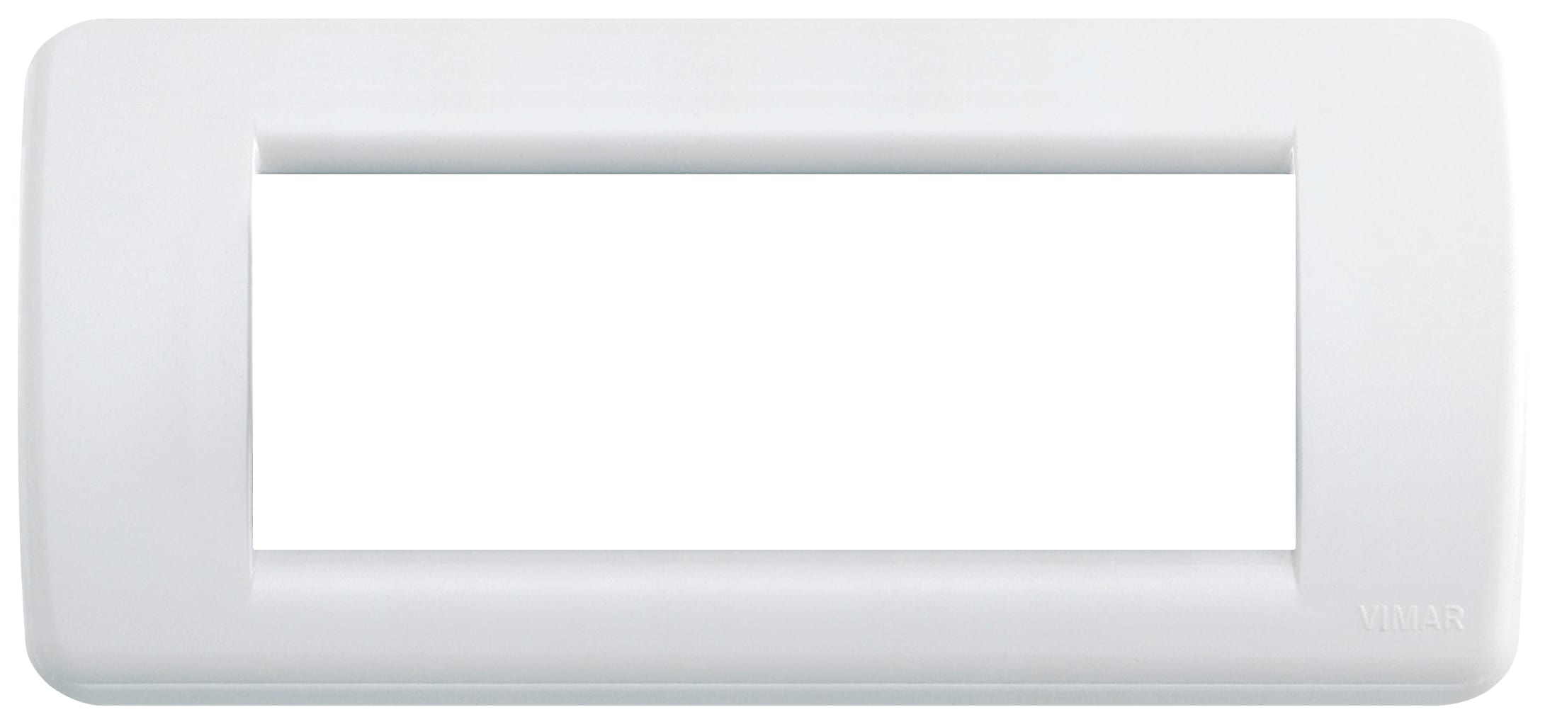 VIMAR - PLACCA RONDO 5M BIANCO BRILLANTE