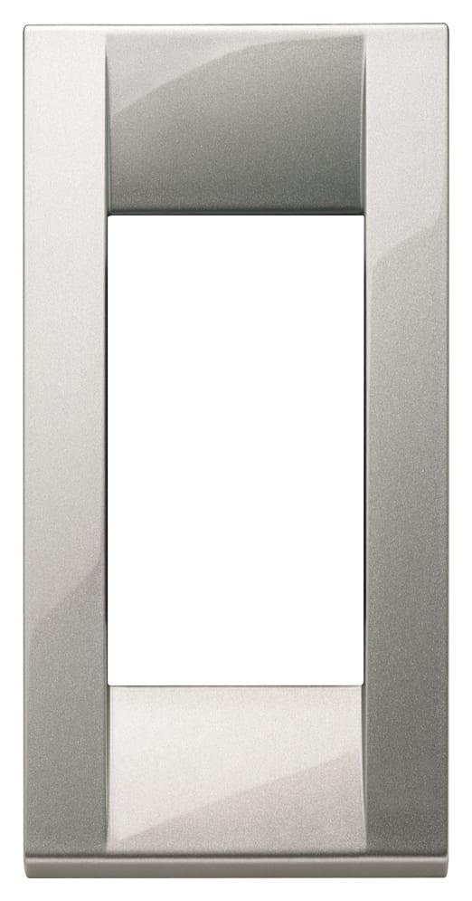VIMAR - PLACCA CLASSICA 1M PANN.ARGENTO MET